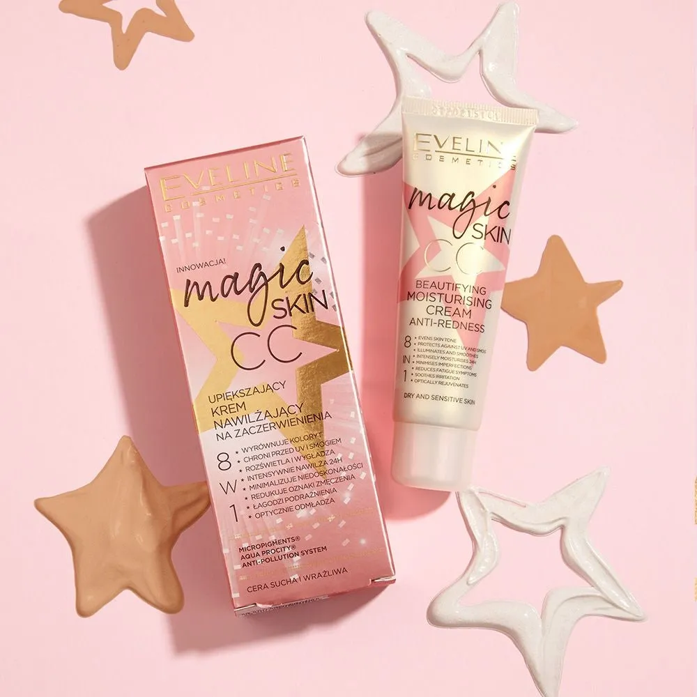Eveline Magic Skin CC 8en1 crème anti-rougeurs hydratante