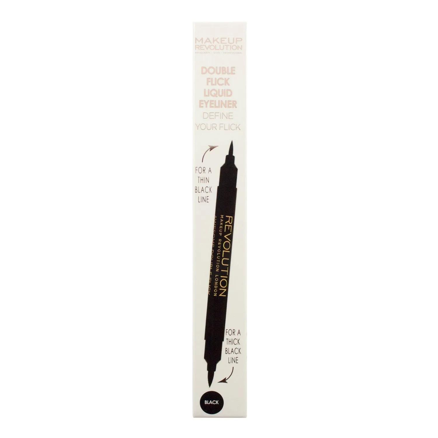 Revolution Awesome Double Flick eyeliner feutre noir double embout