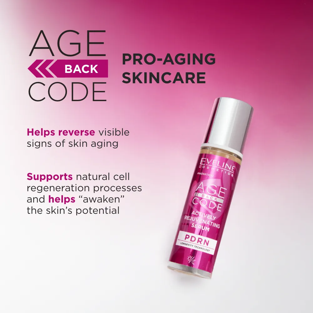Eveline Cosmetics Age Back Code sérum visage vitamine C ginseng