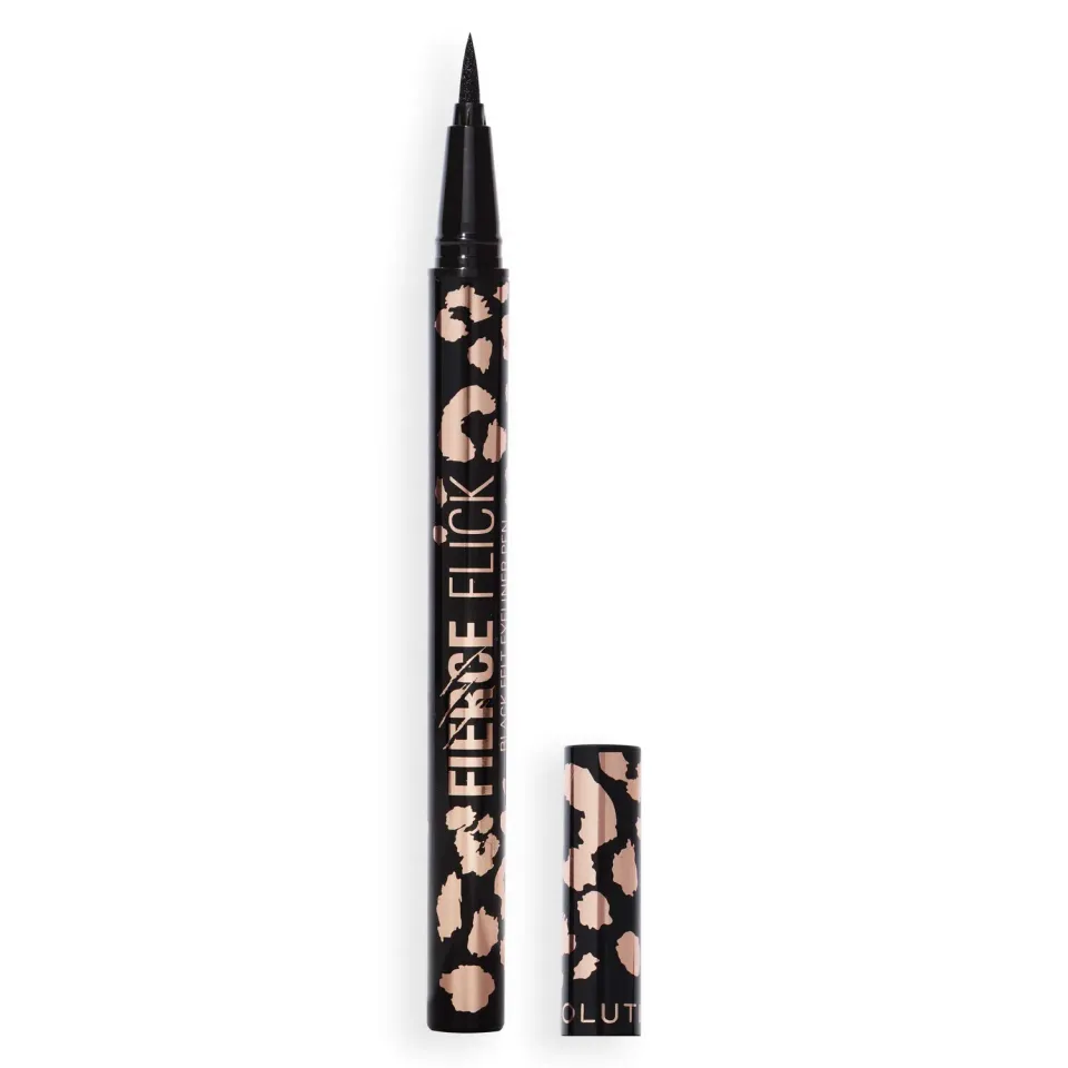Revolution Fierce Flick Felt eyeliner feutre noir waterproof