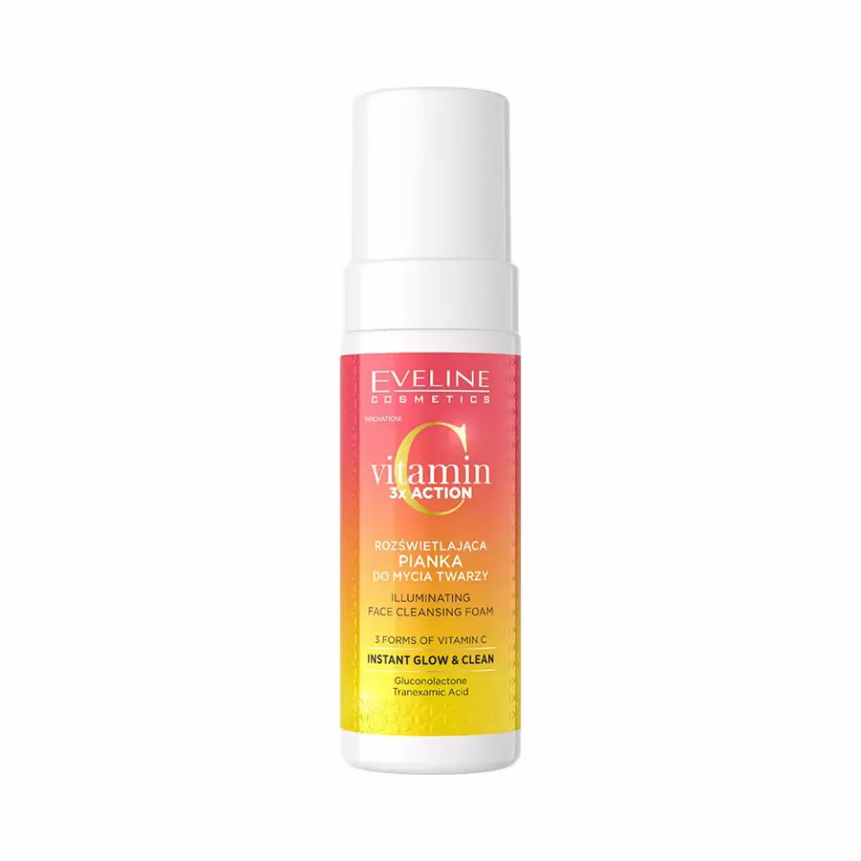 Eveline Vitamin C 3x Action mousse nettoyante visage illuminatrice