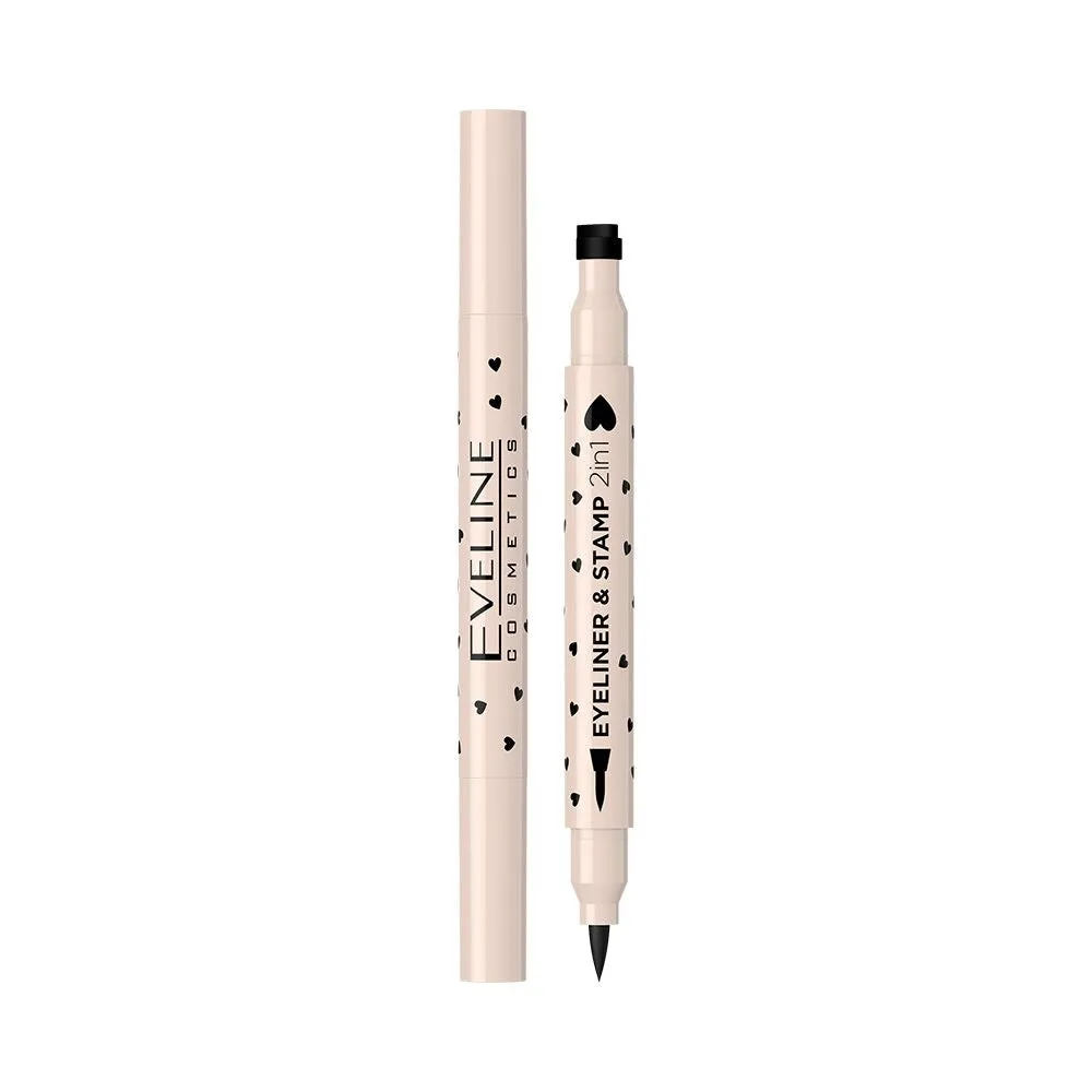 Eveline Eyeliner Stamp 2en1 noir cœur