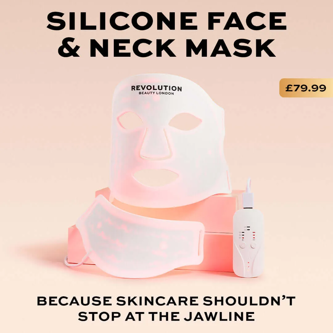 Revolution Pro Miracle masque LED visage et cou blanc silicone