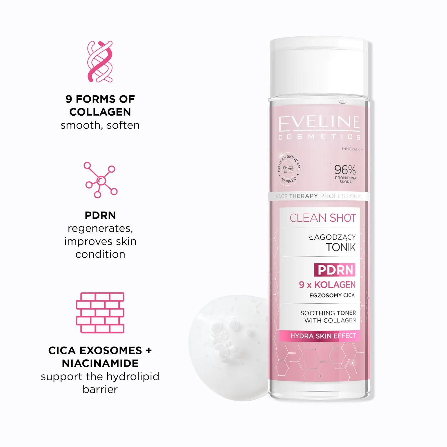 Eveline Cosmetics Face Therapy Professional Clean Shot lotion apaisante