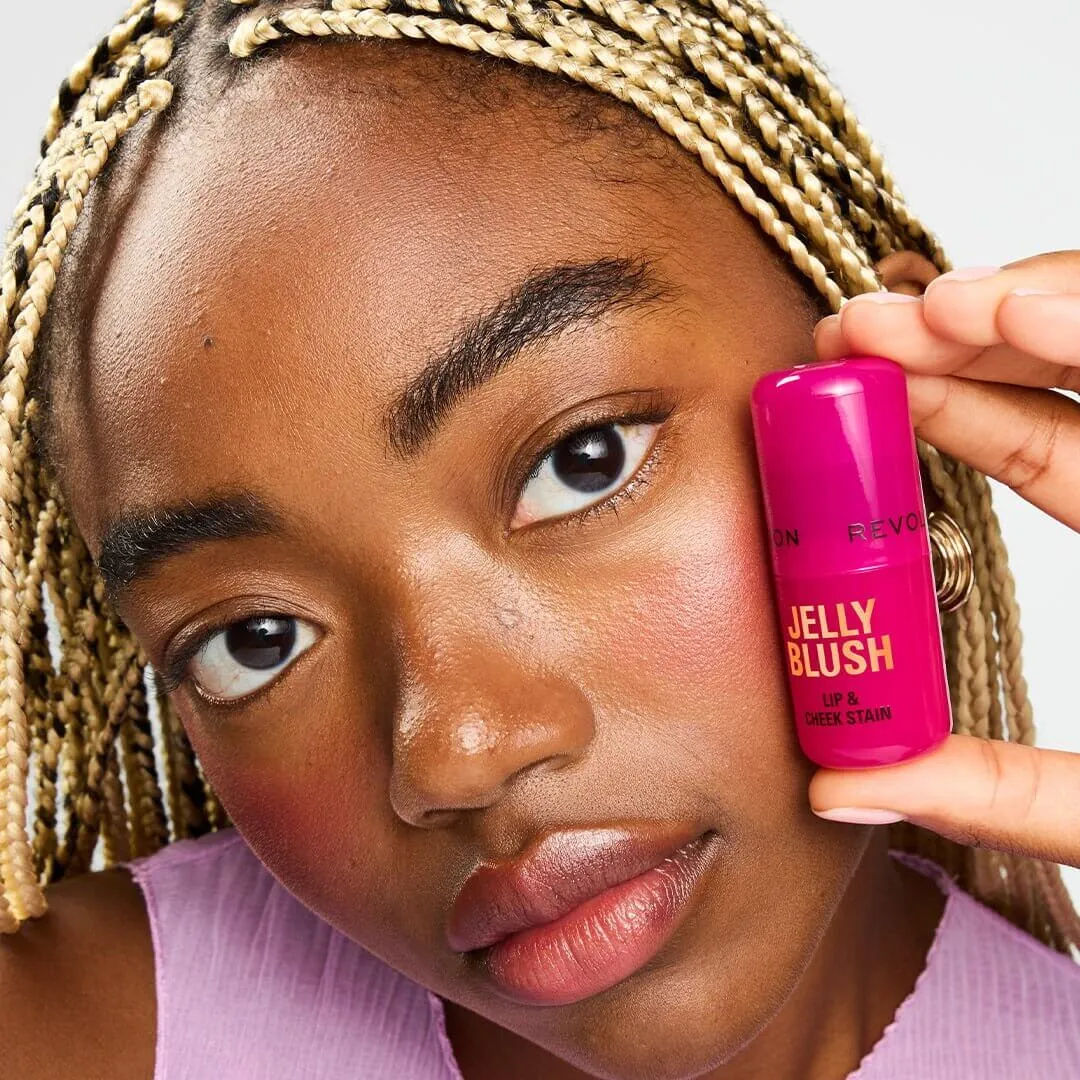 Revolution Jelly Blush Stick Lèvres Joues Cherry Red