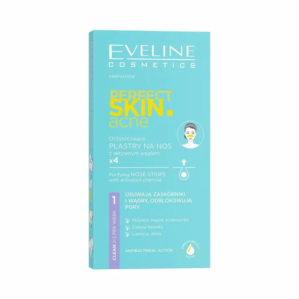 Eveline Perfect Skin Acne patch nez charbon actif anti-points noirs