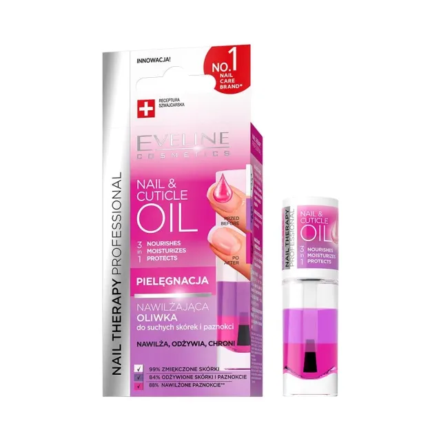 Eveline Cosmetics Nail Therapy Professional huile cuticules triphasée