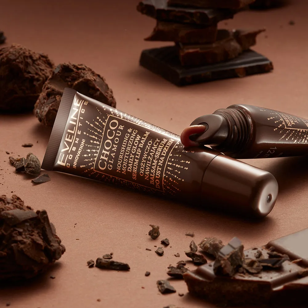Eveline Cosmetics Choco Glamour baume-sérum lèvres nourrissant