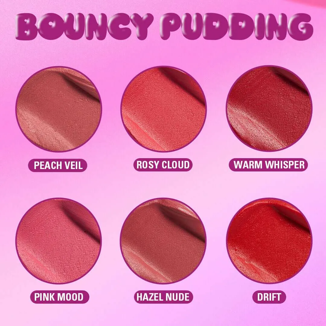 Revolution Bouncy Pudding tinte lèvres joues Peach Veil