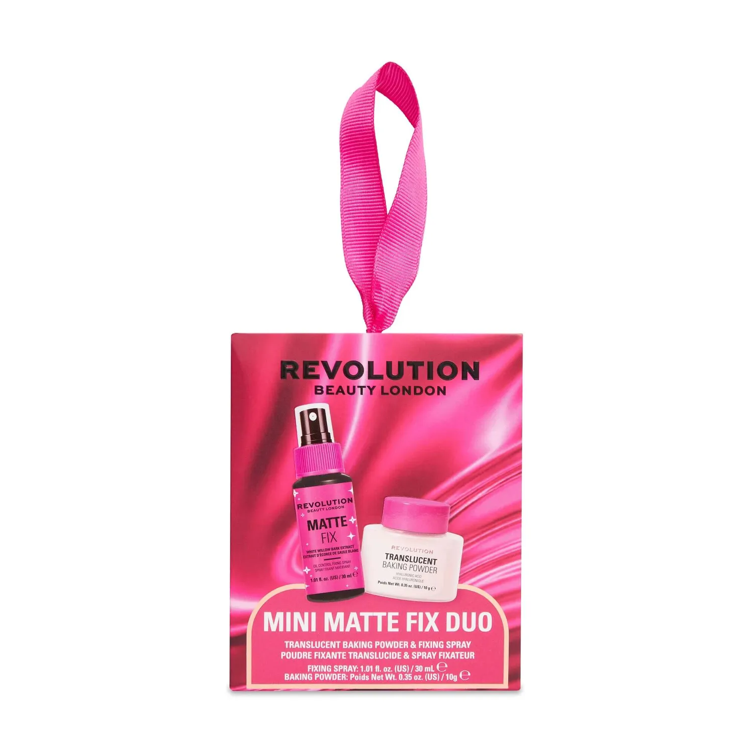 Revolution Mini Matte Fix Duo poudre + spray matifiant voyage