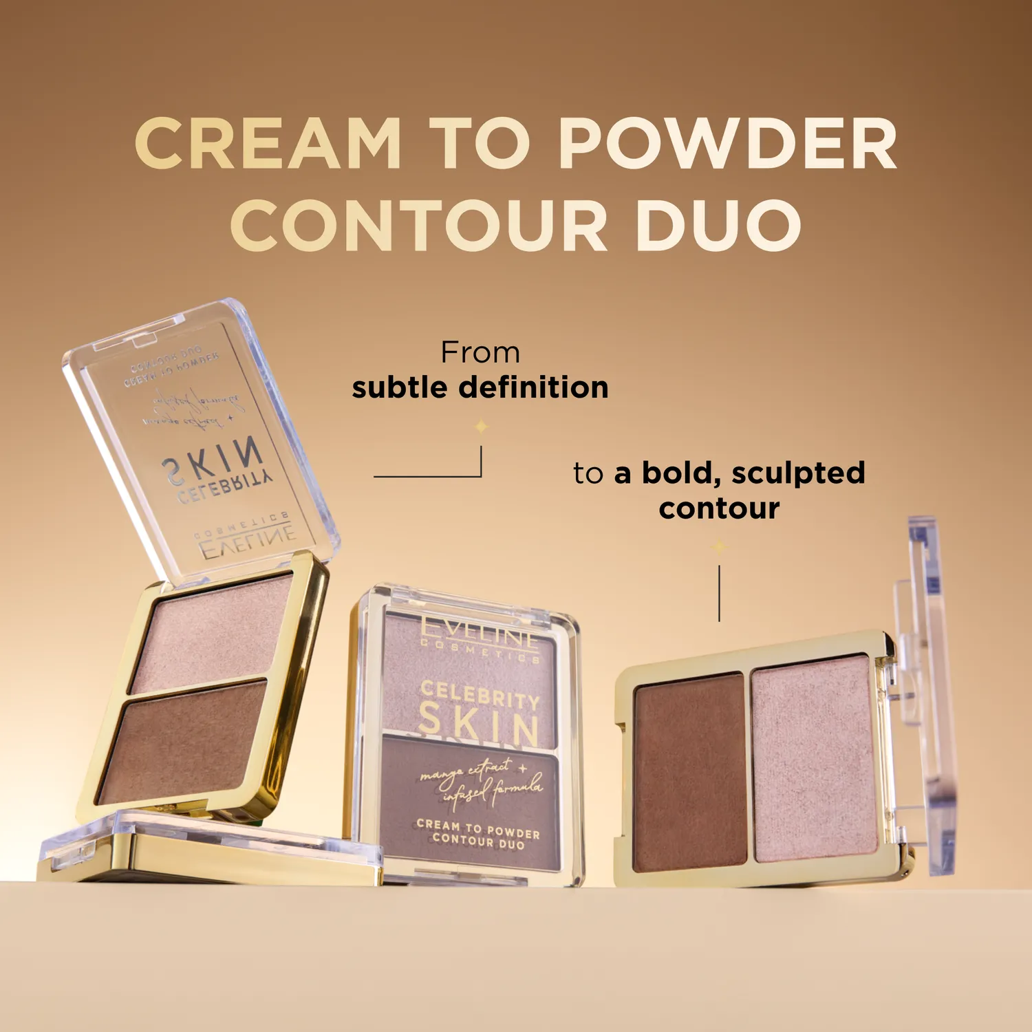 Eveline Cosmetics Celebrity duo bronzer highlighter 2-en-1