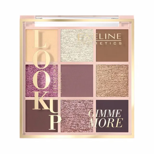Eveline Look Up palette 9 fards paupières doré bronze