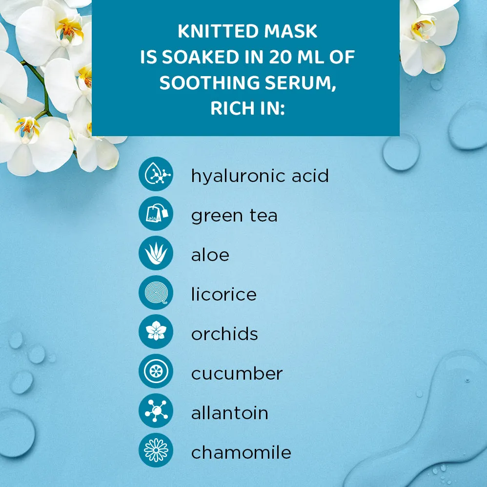 Eveline masque tissu visage hyaluron hydratant peau sèche