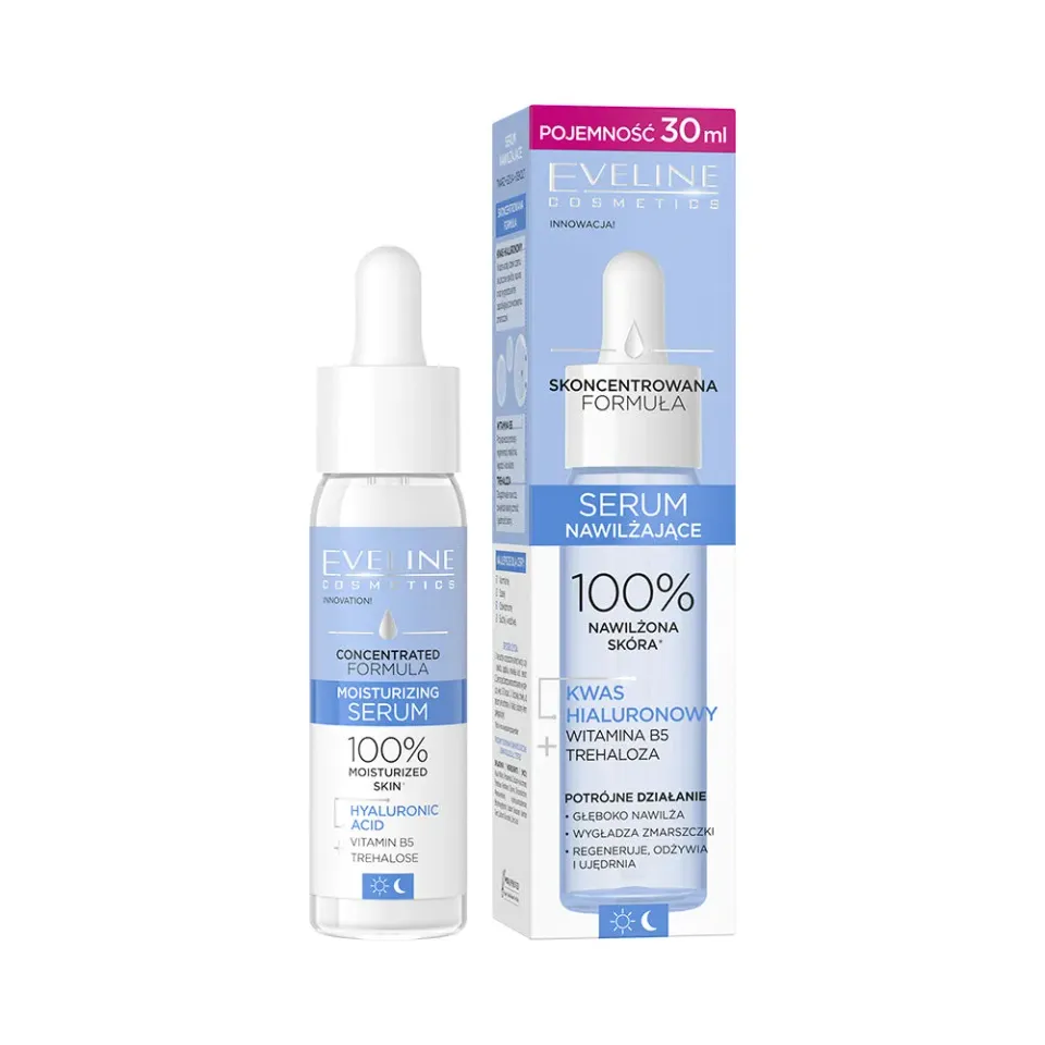 Eveline sérum visage hydratant acide hyaluronique anti-rides vegan