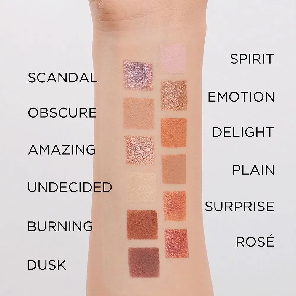 Eveline Shocking Nudes palette 12 fards paupières pigmentés