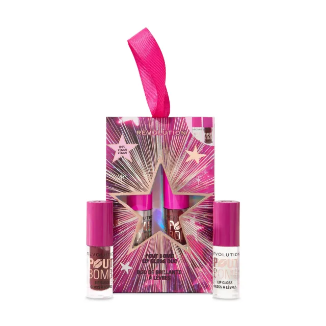 Revolution Pout Bomb coffret mini gloss lèvres repulpant brillant