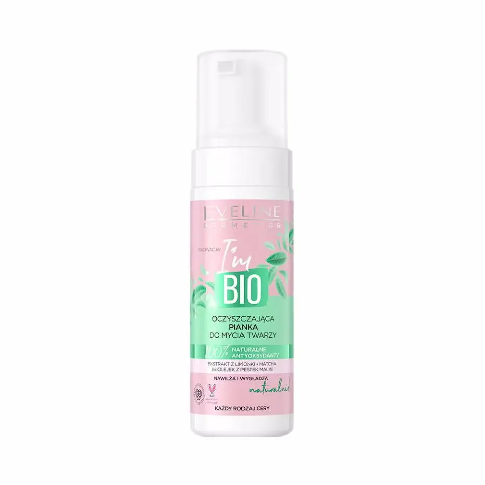 Eveline Cosmetics I'm Bio mousse nettoyante visage matcha