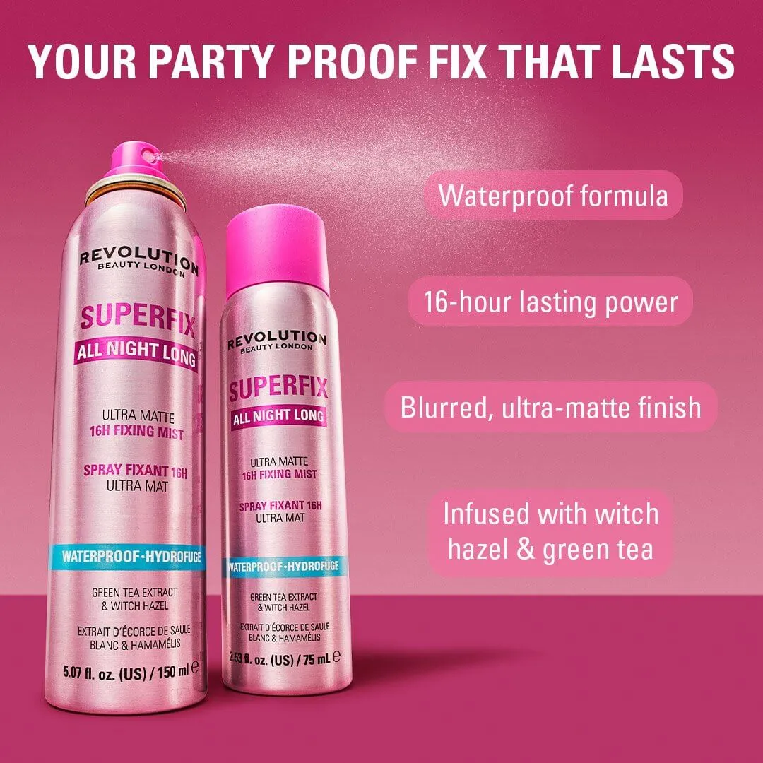 Revolution Superfix All Night Long coffret maquillage 4 pièces