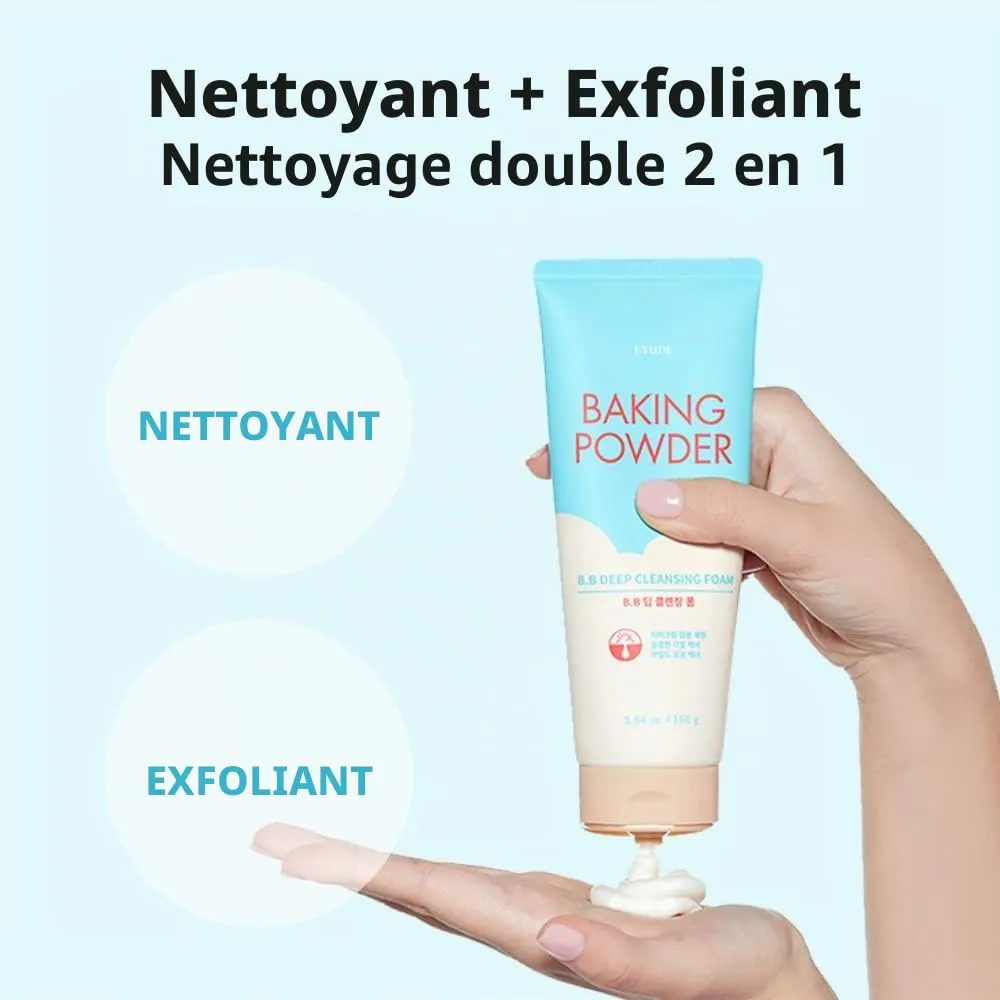 Etude Baking Powder BB mousse nettoyante exfoliante 160 ml