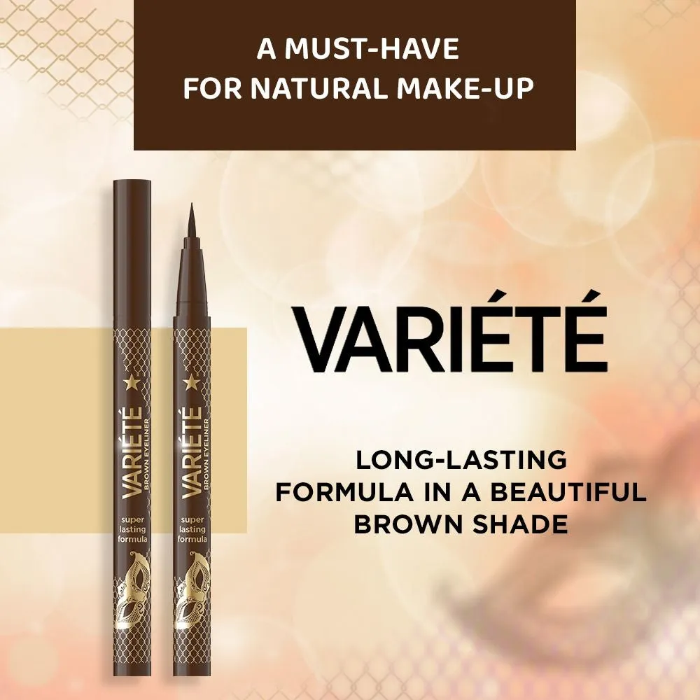 Eveline Variété eyeliner marron feutre waterproof mat