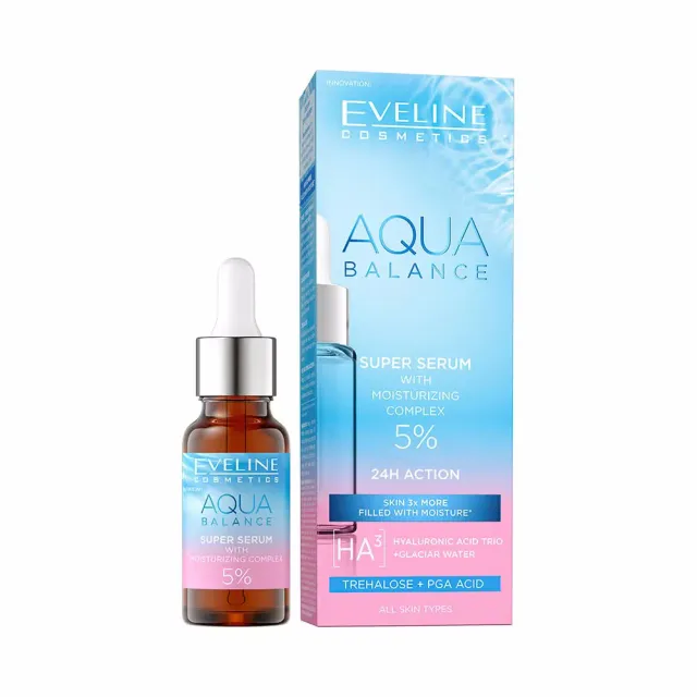 Eveline Cosmetics Aqua Balance super sérum hydratant peau déshydratée