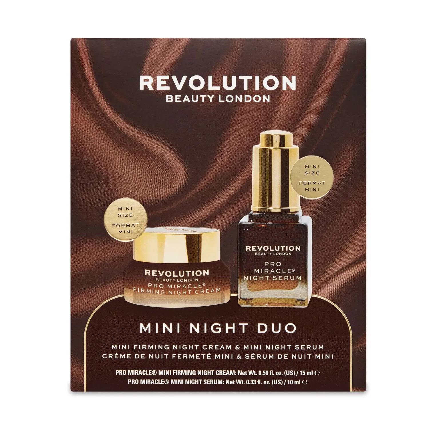 Revolution Pro Miracle duo sérum et crème nuit mini