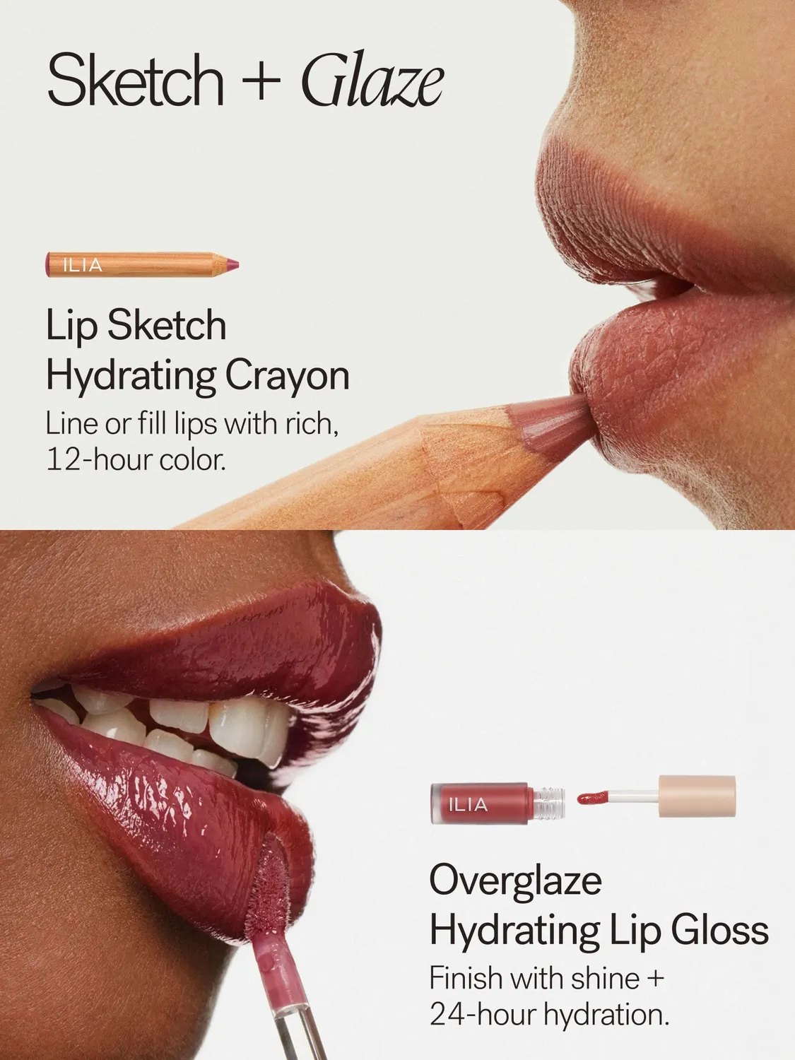 Ilia Mini Lip Sketch Gloss Set coffret 4 minis édition limitée