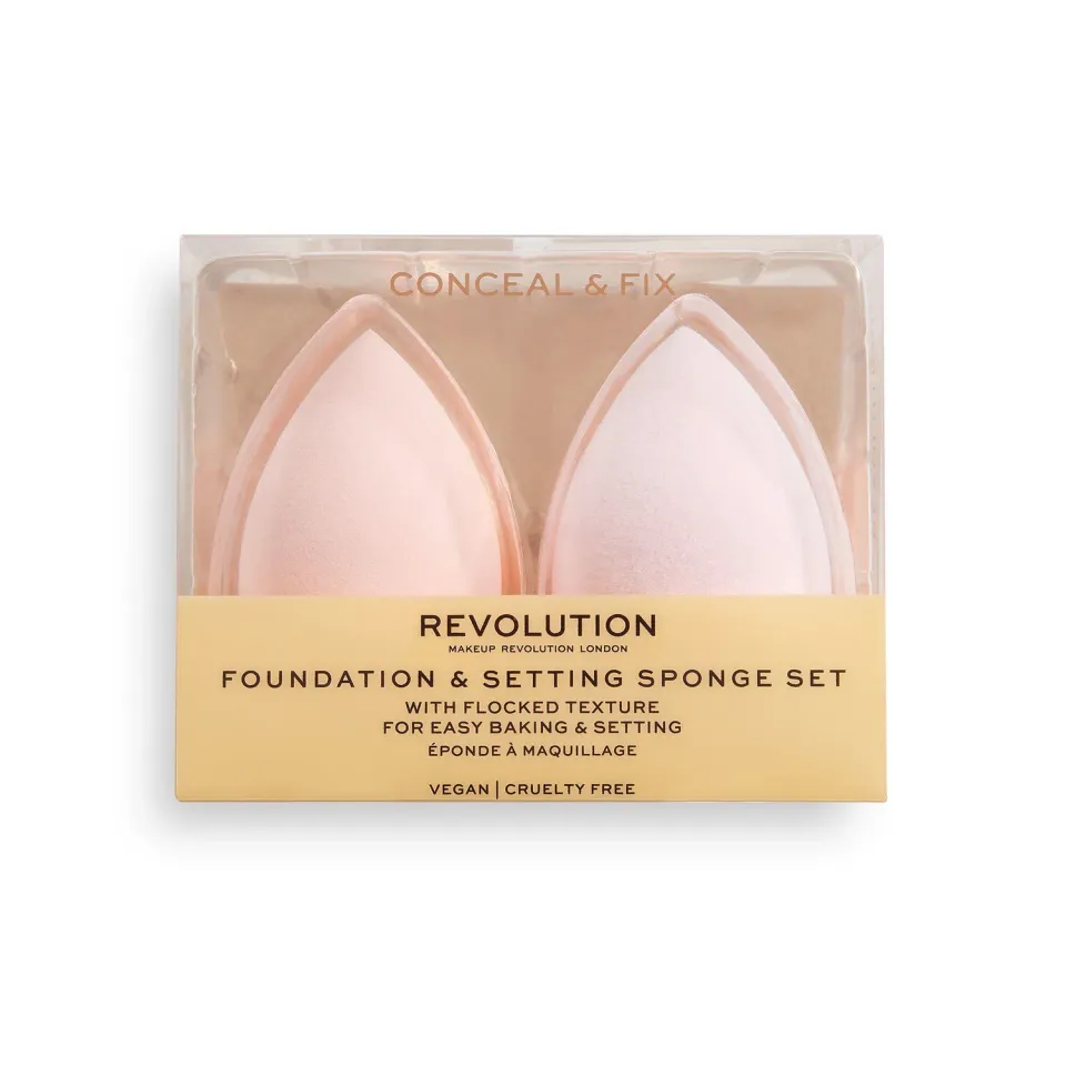 Revolution Conceal & Fix éponges maquillage duo teint