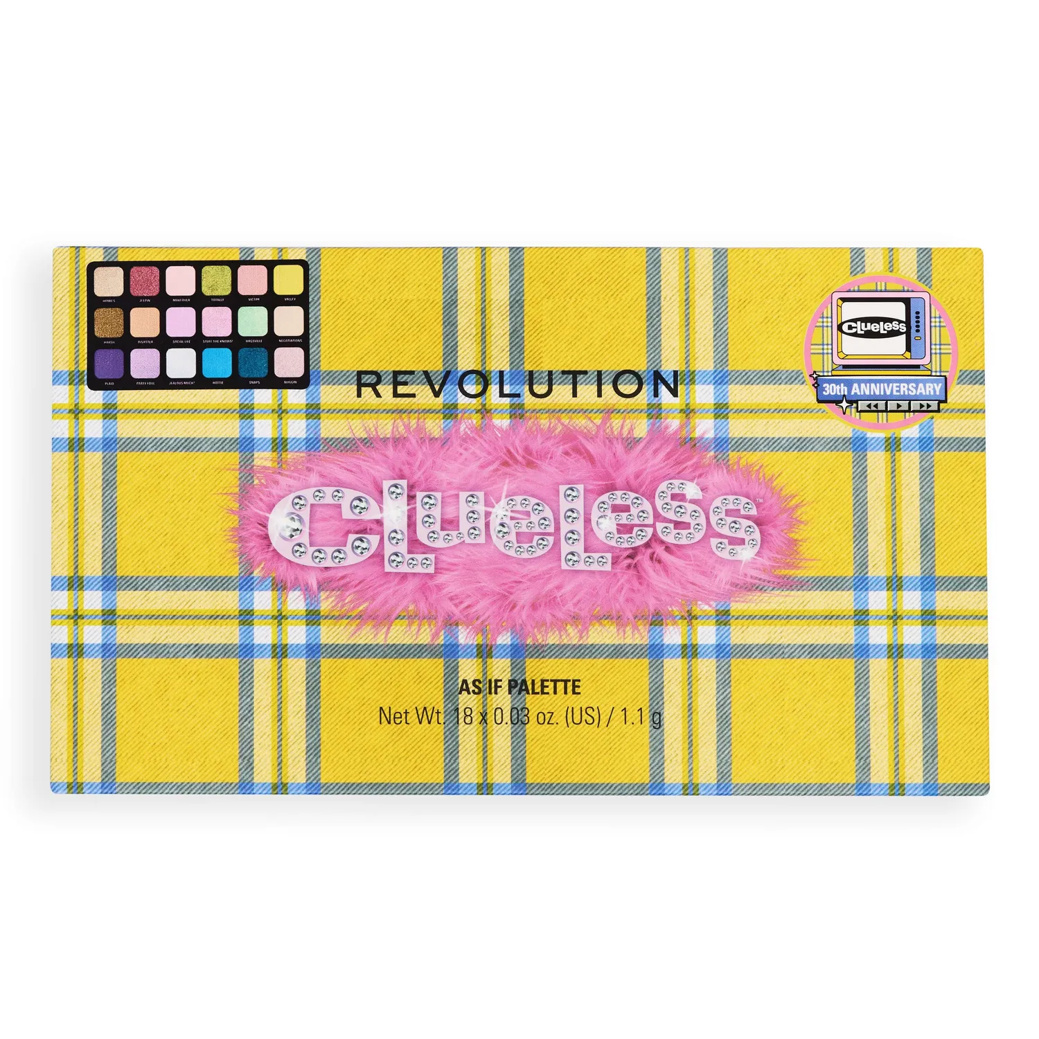 Revolution x Clueless As If palette fards à paupières 18 teintes mates