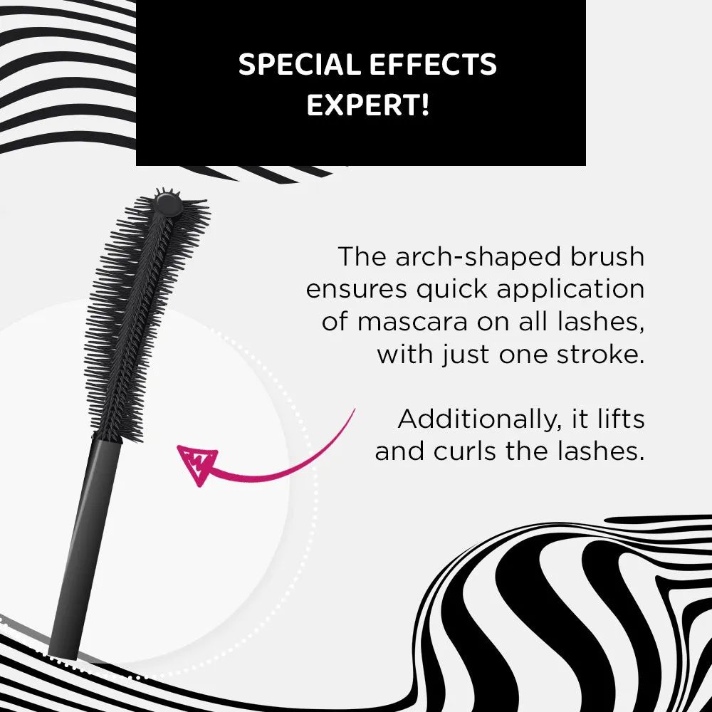 Eveline Mega Size mascara allongeant épaississant brosse silicone