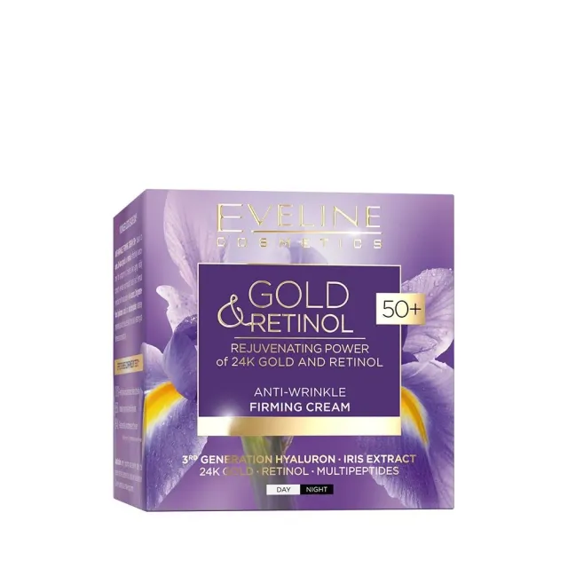 Eveline Gold & Retinol crème antirides raffermissante 50+ jour nuit
