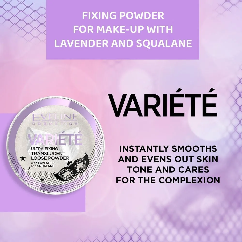 Eveline Variete Ultra Fixing poudre libre transparente lavande