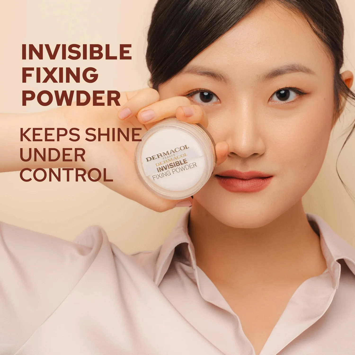Dermacol Invisible Fixing poudre libre matifiante Natural