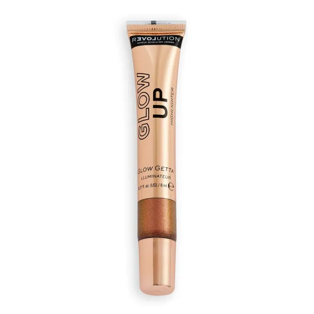 Revolution Relove Glow Up enlumineur liquide Glow Getta doré rosé