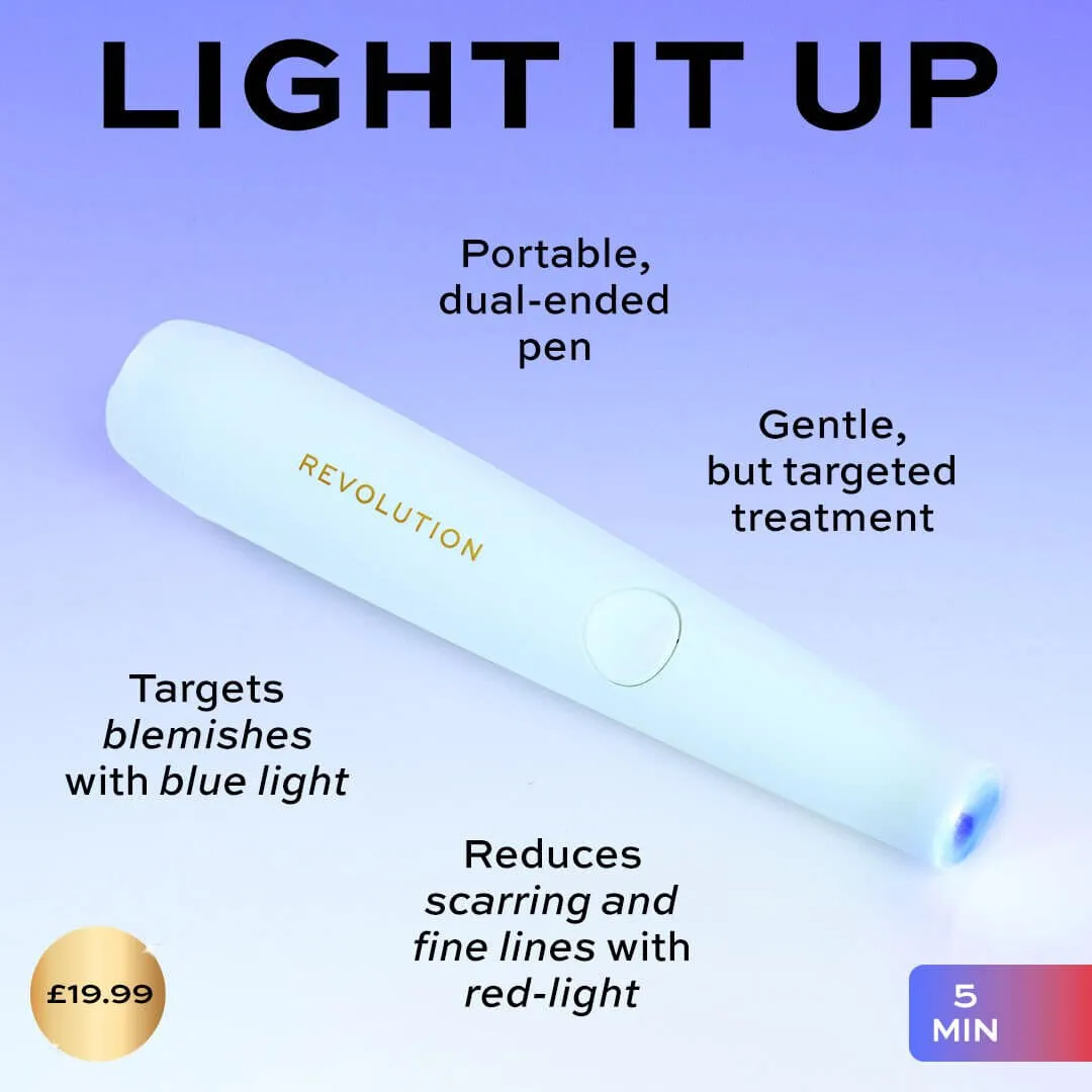 Revolution Pro Miracle stylo LED luminothérapie bleu rouge