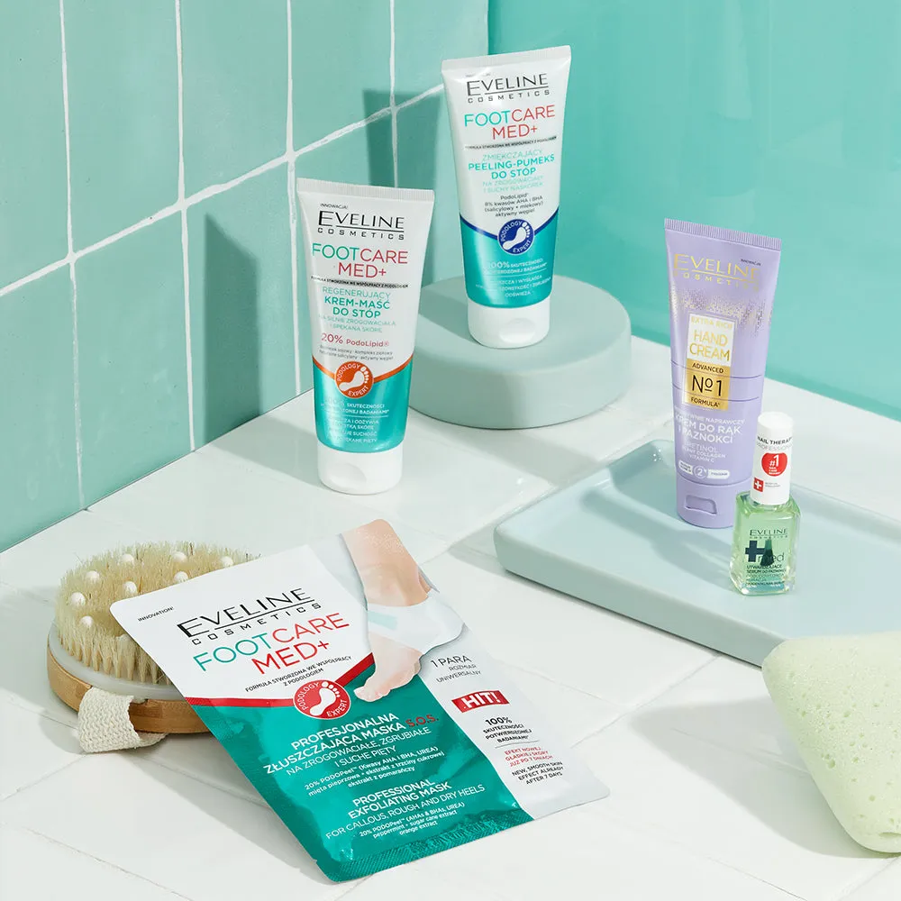 Eveline Foot Care Med+ masque pieds exfoliant talons