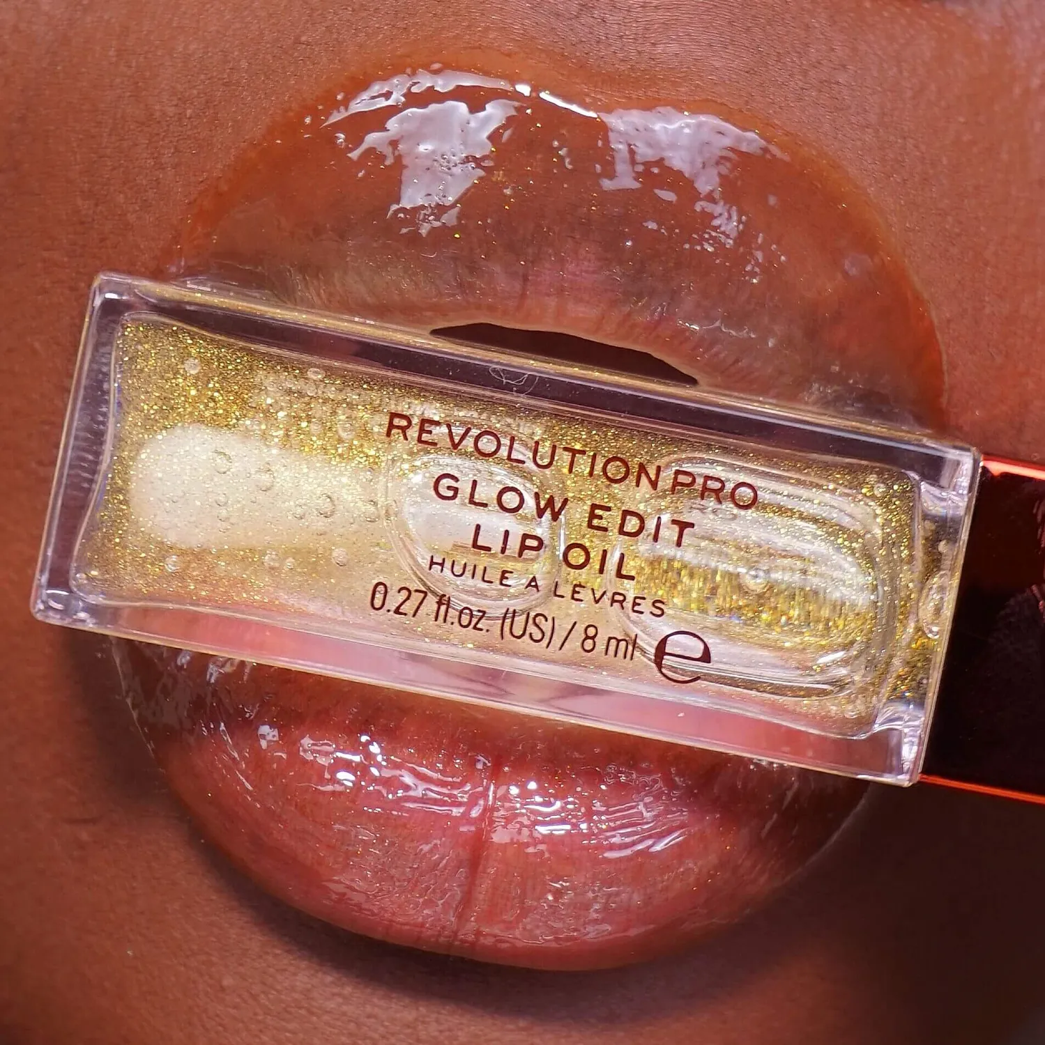 Revolution Pro Glow Edit huile lèvres shimmer Clear hydratante