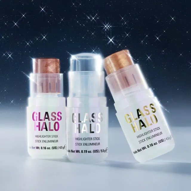 Revolution Glass Halo Clear Glow stick highlighter éclat verre