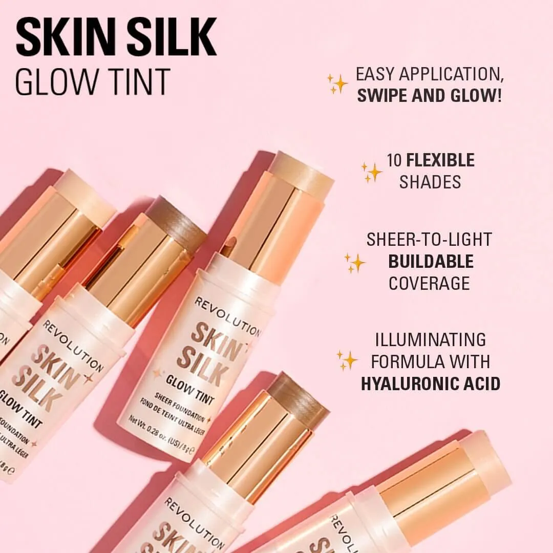 Revolution Skin Silk Glow Tint fond de teint stick Fair lumineux
