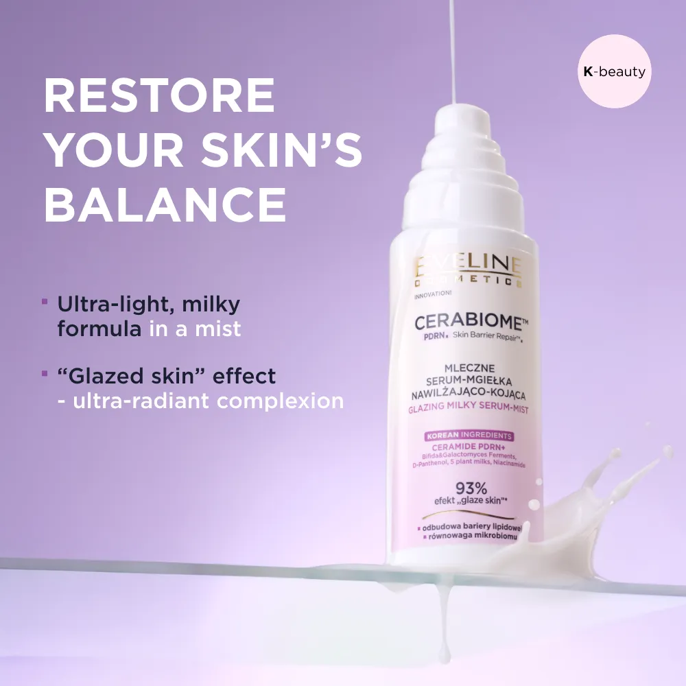 Eveline Cerabiome Glazing brume sérum lactée hydratante