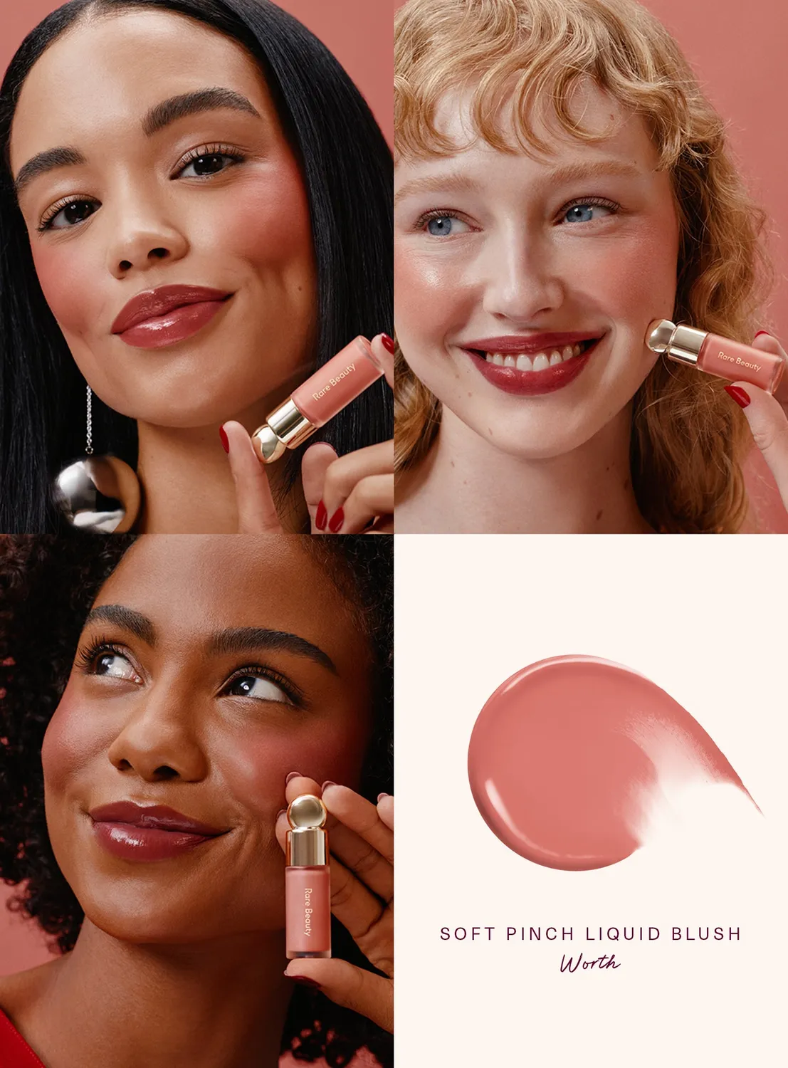 Rare Beauty Soft Pinch coffret Worth blush et huile lèvres