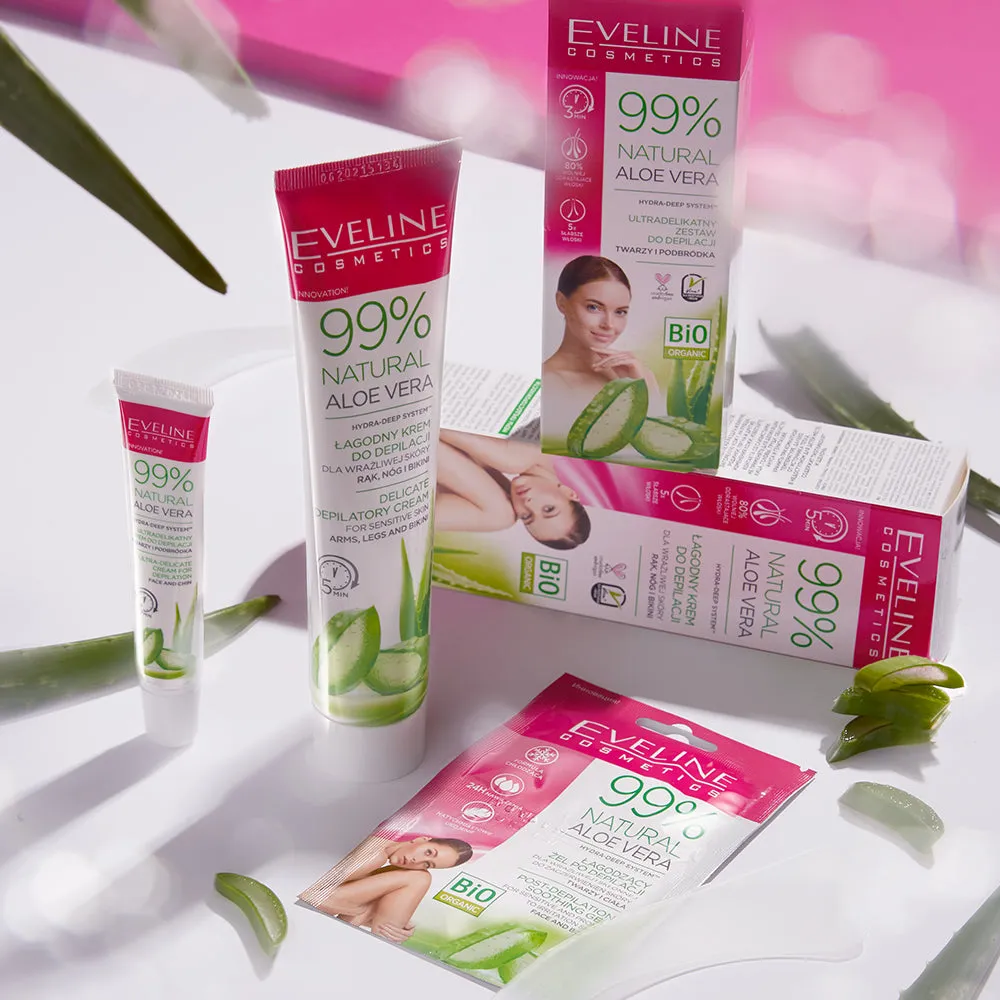 Eveline 99% Aloe Vera crème dépilatoire douce aloe