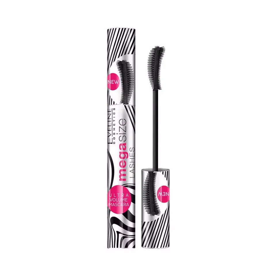 Eveline Mega Size mascara allongeant épaississant brosse silicone