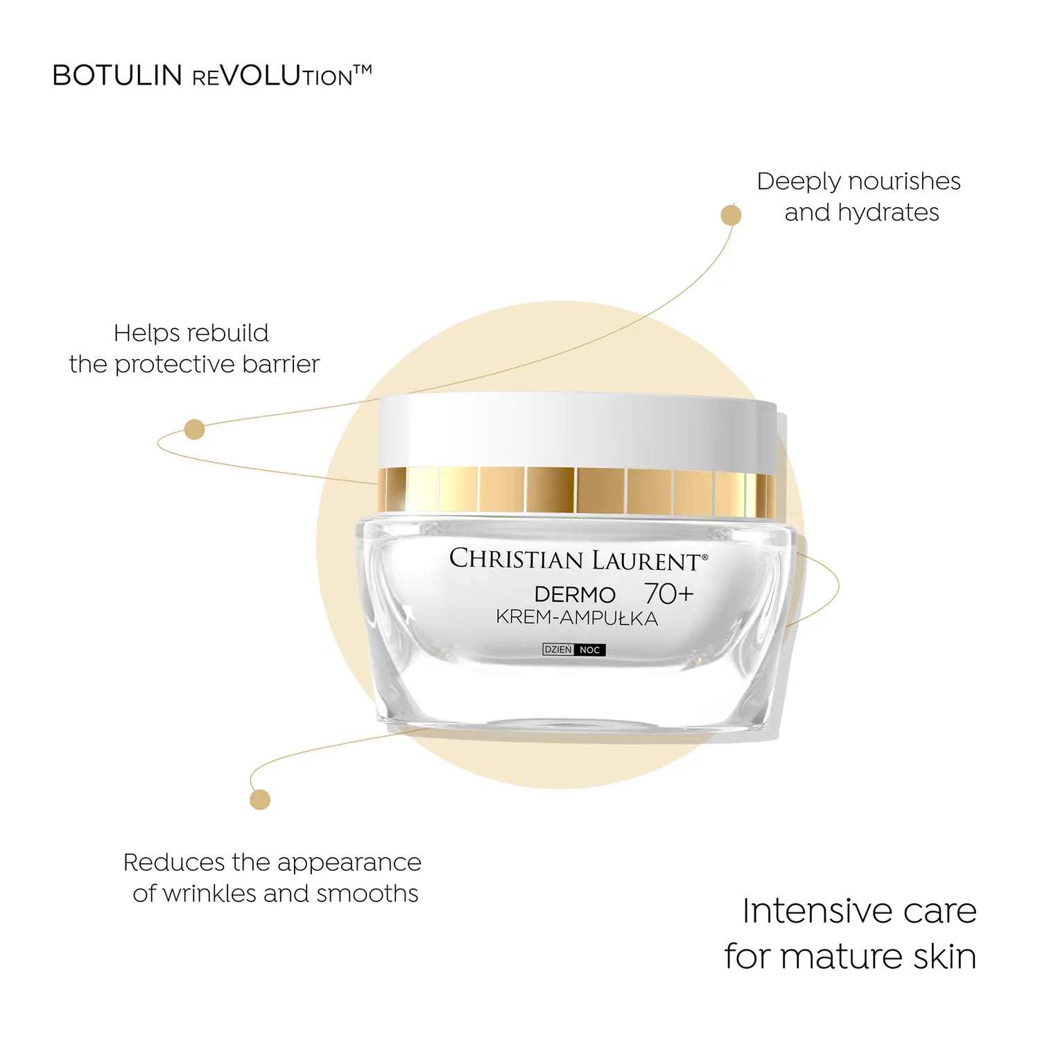 Eveline Christian Laurent Botulin 70+ crème ampoule réparatrice