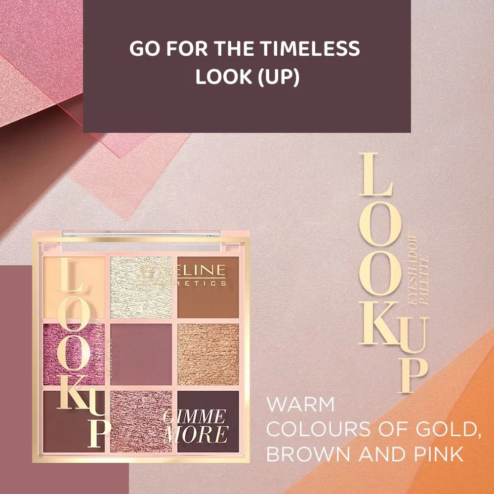 Eveline Look Up palette 9 fards paupières doré bronze
