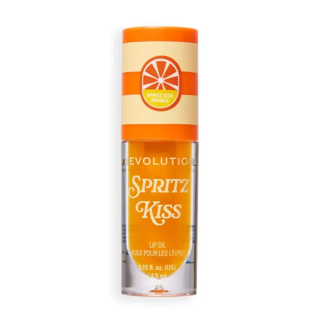 Revolution Pout Spritz Kiss huile lèvres orange vanille