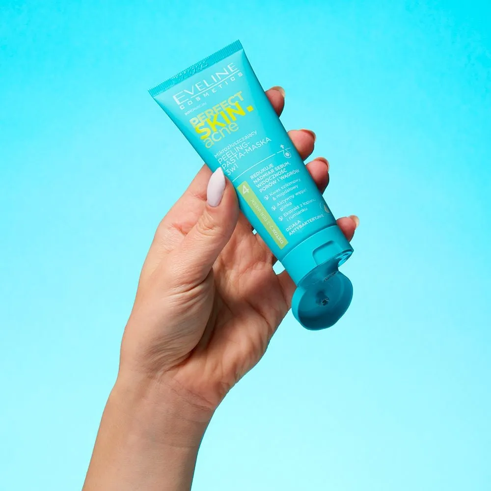 Eveline Perfect Skin Acne masque peeling 3en1 purifiant