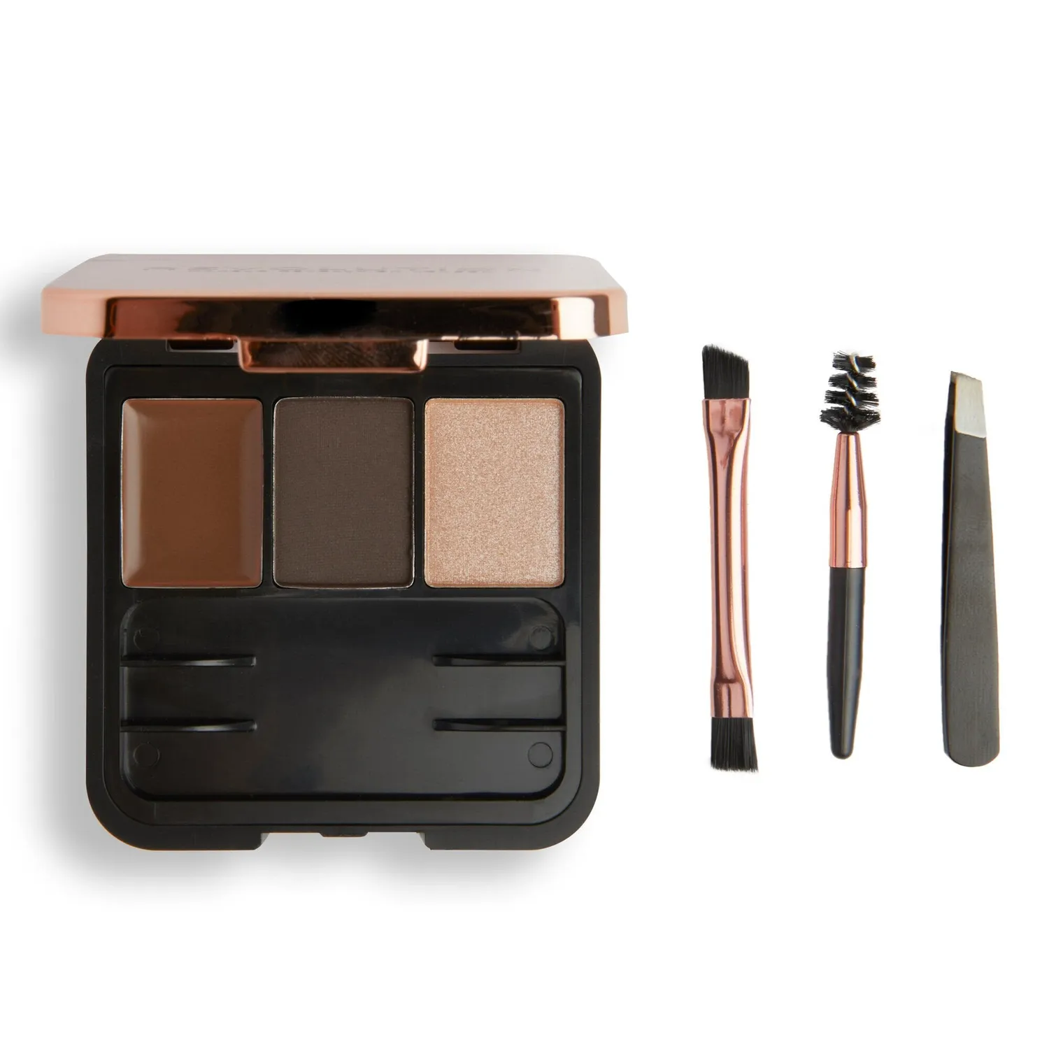 Revolution Brow Sculpt kit sourcils brun foncé 3-en-1