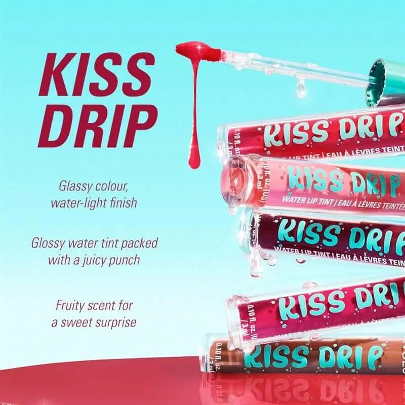 Revolution Kiss Drip Water Lip Tint encre Cherry Glace brillant