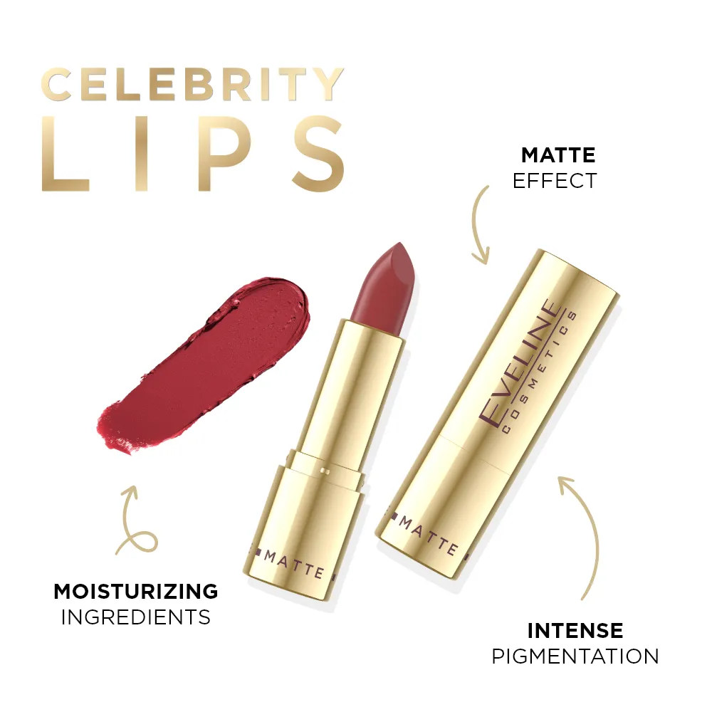 Eveline Celebrity rouge à lèvres mat crémeux vitamine E